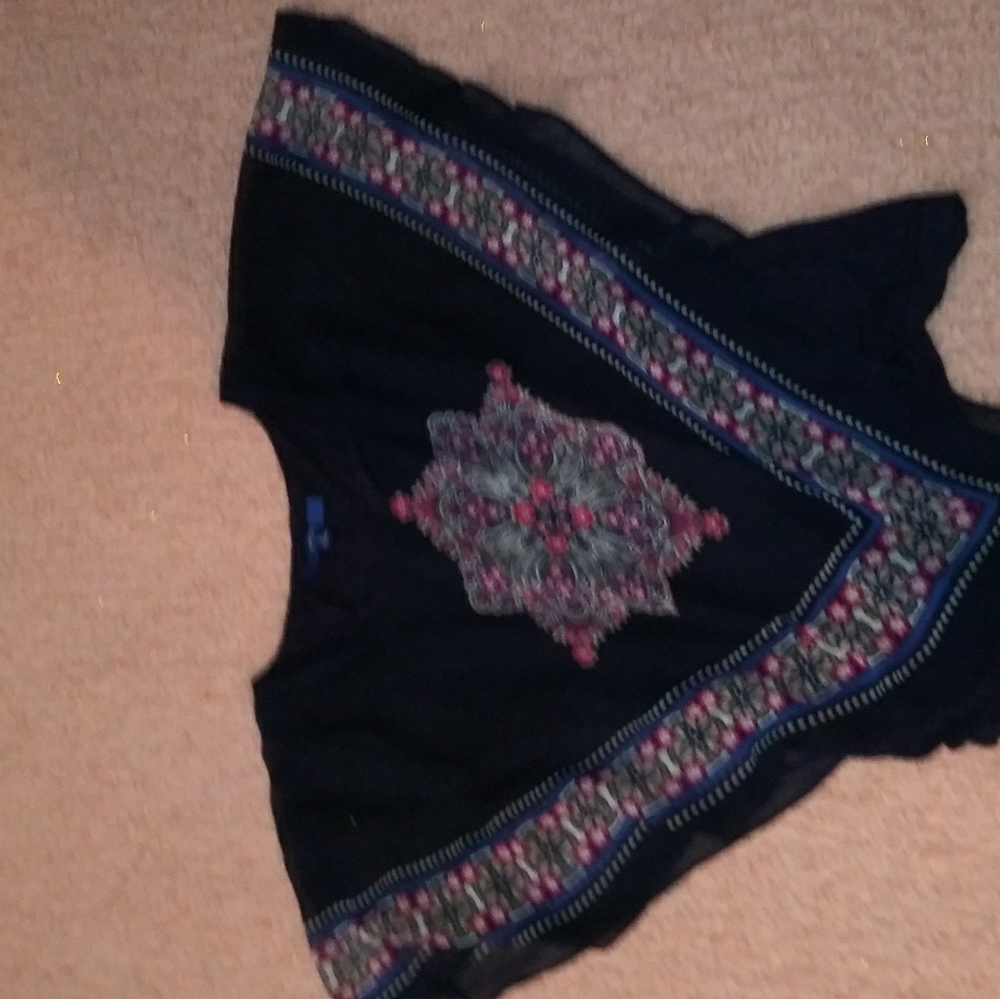 A poncho style shirt